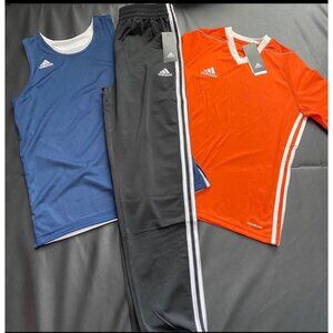 NWT Adidas Jogger & Tee Bundle Boys youth  Size large